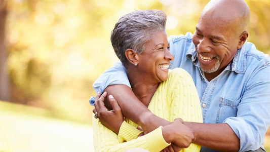 Happy Senior couple smilling together