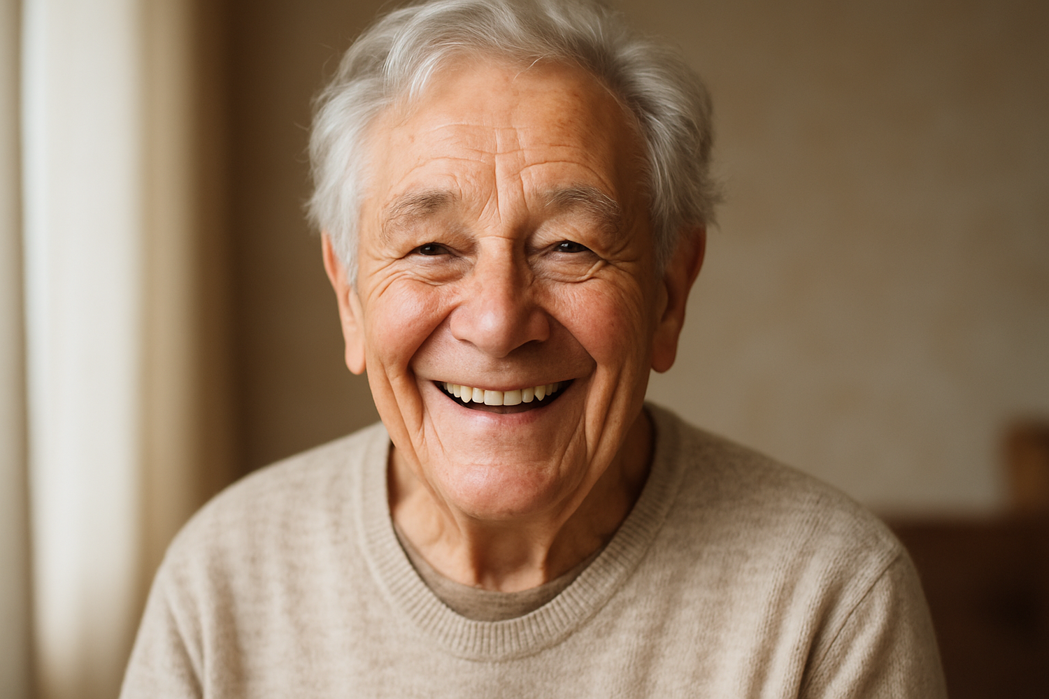 Senior smiling 